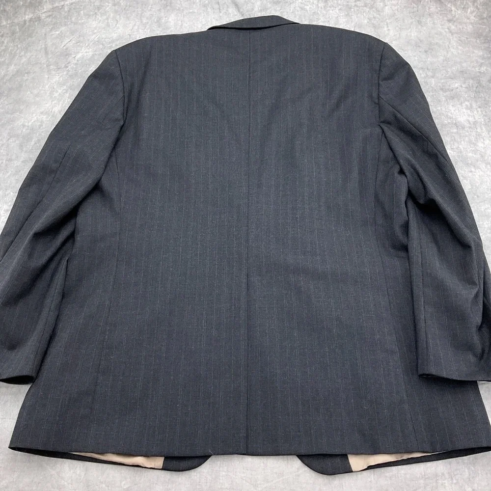 Chaps Ralph Lauren Blazer Men 46R Gray Stripe Wool Classic Career Jacket Canada